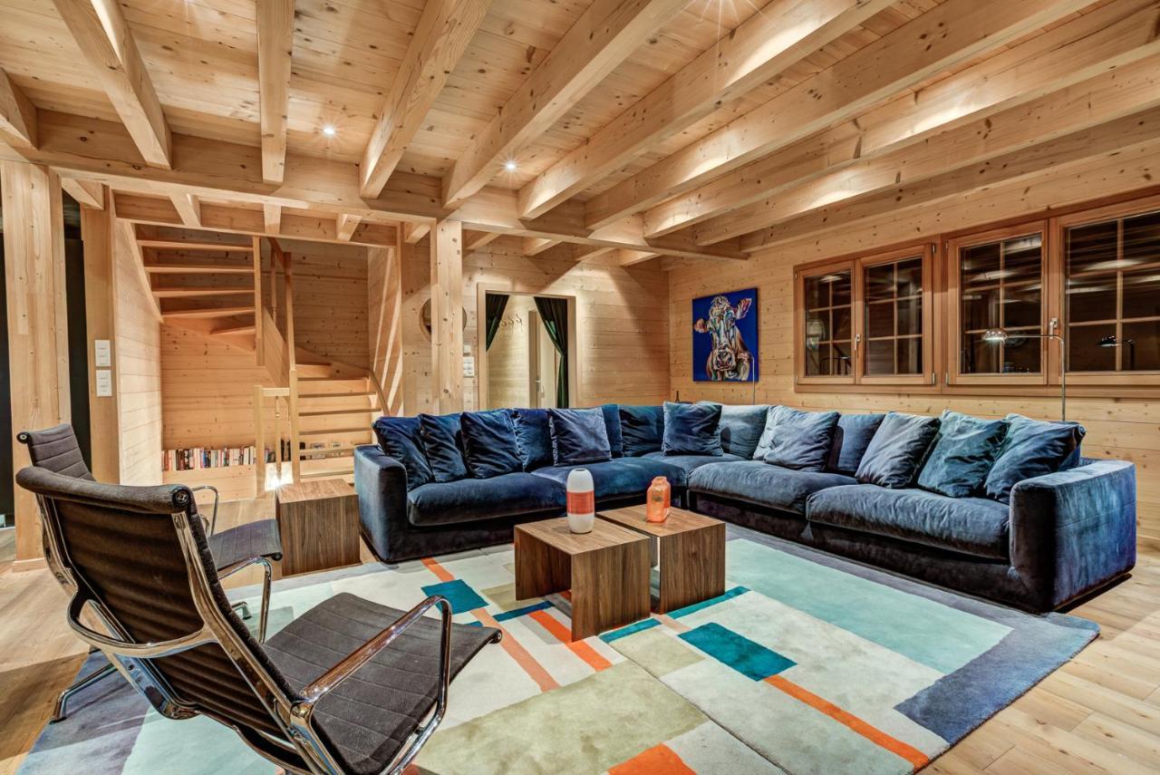 Chalet Le Chapeau La Tzoumaz Bagian luar foto